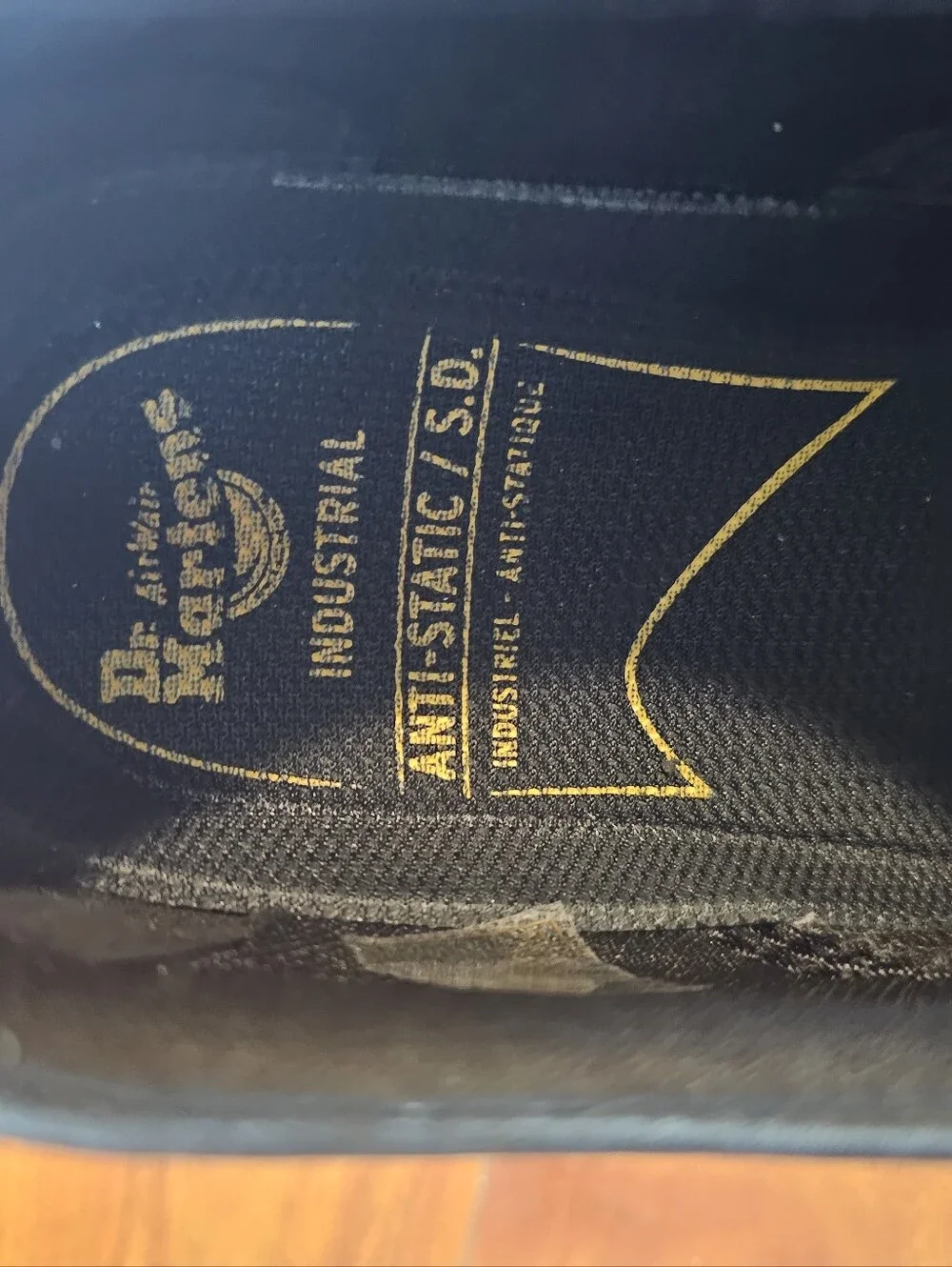 Dr Martens Low Oxford Industrial Black Leather Alloy Steel Toe Work Shoe M11-W12
